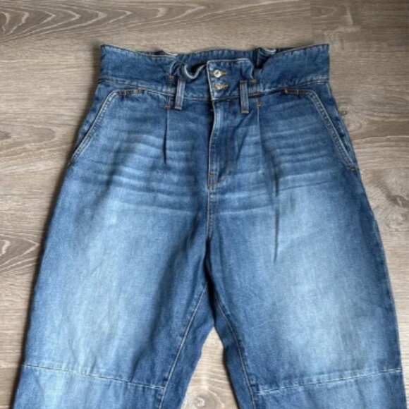 Veronica Beard Addie Paperbag Waist Tapered Jeans 30 - Picture 3 of 7